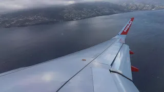 EasyJet A320-214(WL) G-EZGY landing at Madeira Funchal Airport