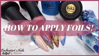 HOW TO APPLY NAIL FOILS WITH FOIL GEL | Vintage Spring Nail Art Tutorial