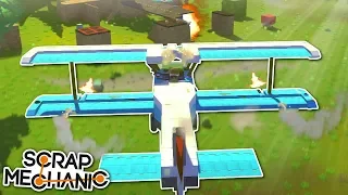 BOX FORT BATTLE WITH PLANES! - Scrap Mechanic Multiplayer Gameplay