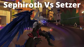 Kingdom Hearts 2 Final Mix - Sephiroth Vs Setzer Boss Fight - Mod [PCSX2]