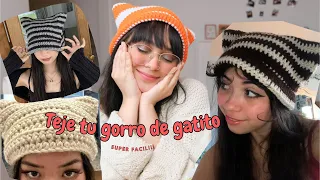 GORRITO DE GATITO FACIL DE CROCHET