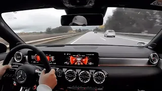 MERCEDES CLA 45 S AMG Coupe - *CRAZY FAST!* on AUTOBAHN [Highway]