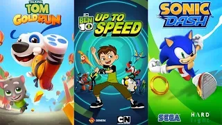 Ben 10 Up to Speed VS Sonic Dash VS Talking Tom Gold Run