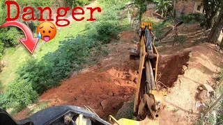 Backhoe Opening Road Backhoe vs Height and Danger