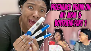 I'M PREGNANT! PREGNANCY PRANK ON MY MOM & MY BOYFRIEND!! PART 1