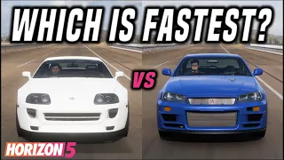 Supra Vs R34 GTR - Which Is Fastest? (W/Tunes) | Forza Horizon 5