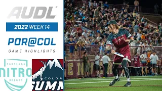 2022 AUDL: Portland Nitro at Colorado Summit | Week 14 | Game Highlights