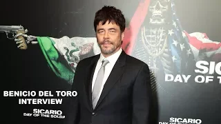 'Sicario, Day of the Soldado' Benicio Del Toro CinemaCon Interview