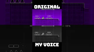 STEREO MADNESS But MY VOICE! (Geometry Dash) #shorts #geometrydash #gd #level #stereomadness