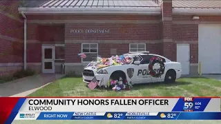 Elwood community honors fallen officer Noah Shahnavaz