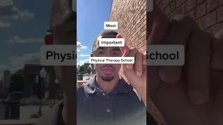 The most important physical therapy school requirements