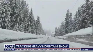 Tracking heavy mountain snow in Washington Cascades | FOX 13 Seattle