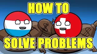 Every country deals with their own problems - Countryballs