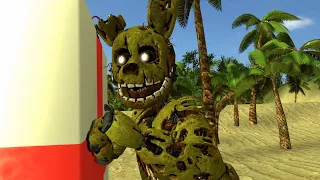 (SFM/FNAF) Washed Up On The Beach Madagascar But With Fnaf #vaportrynottolaugh