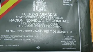 Spanish Armed Forces Individual Combat Ration Breakfast