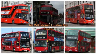 All Former (Withdrawn) London Bus Routes