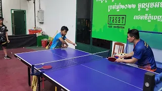 Backhand flick ( Sak ) Coaching by Phannith ( Cambodia Table Tennis Today )