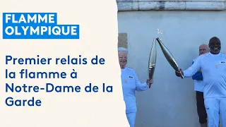 Flamme olympique à Marseille : le premier relais avec Basile Boli à Notre-Dame de la Garde