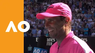 Rafael Nadal: "I hope to keep moving in the right way" | Australian Open 2020 On-Court Interview 3R