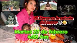 24 HORAS EN LA CABAÑA DEL TERROR CON HIJO MAXI 🧟‍♀️😱👻