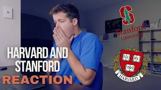 Getting into HARVARD and STANFORD 5 minutes apart! College Reaction! AUSTRALIAN Student **Emotional