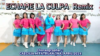 ECHAME LA CULPA - Remix Line Dance -  High Beginner -Choreo: CAECILIA M  FATRUAN [INA] APRIL 2024