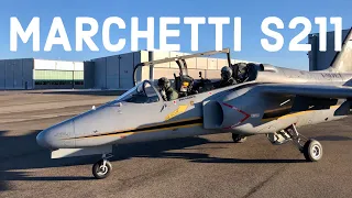 The coolest flight in my life. SIAI MARCHETTI S211