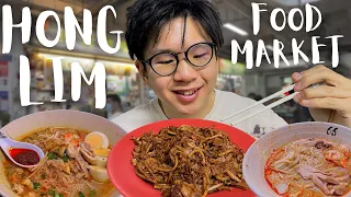 Singapore's LAKSA & CHAR KWAY TEOW is AMAZING!  Hong Lim Food Market Tour!