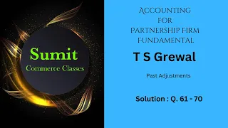 Class 12 | Account | Ts Grewal Solution (2024 - 25) | Accounting for Partnership firm (Fundamental)