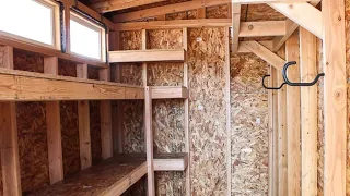 Process of Building Shed Shelves