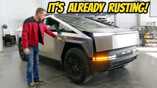 I FINALLY got my Tesla CYBERTRUCK, but I already have some issues!