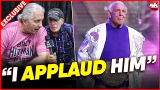 Exclusive: WWE Hall of Famer Bret Hart reveals what he whispered to Ric Flair during his last match