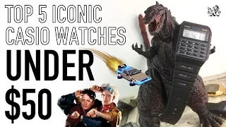 The Top 5 Most Iconic & Best Value Casio Digital Watches Under $50 - Reviews & Brief History