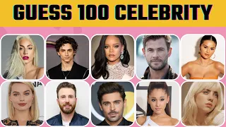 Guess The Celebrity In 3 Seconds | Can You Guess Them All 100 Celebrity Name