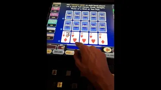 Fun session of BONUS HAND VIDEO POKER