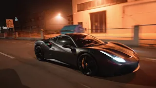 Capristo 488GTB DarkMontage 4K Capristo full exhaust system blue flames and huge sound ! by Giulio