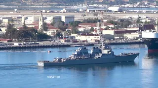 USS Decatur (DDG 73) Outbound - February 7, 2022 - San Diego