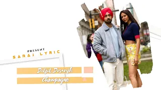 CHAMPAGNE : Diljit Dosanjh (Official lyrics Video)|Intense|Raj Ranjodh|MoonChild Era @diljit_dosanjh