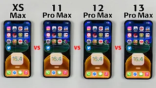 iPhone XS Max vs 11 Pro Max vs 12 Pro Max vs 13 Pro Max SPEED TEST After iOS 16.4 - Time To Upgrade?