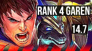 GAREN vs NASUS (TOP) | Rank 4 Garen | JP Grandmaster | 14.7