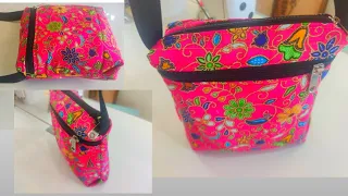 sling bag/cross body ಬ್ಯಾಗ್  ಕಟಿಂಗ್ ಮತ್ತು ಸ್ಟಿಚಿಂಗ್/Sonu craft 72