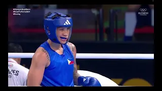 HERGIE BACYADAN PHI  (BLUE) VS.YRIZA MARYELIS  VEN (RED) THAILAND OLYMPICS QUALIFYING FINALS 75 KGW