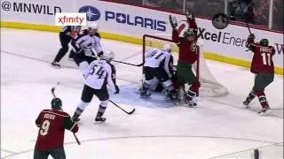 Danny Heatley 2nd goal 19 Jan 2013 Colorado Avalanche vs Minnesota Wild. NHL Hockey