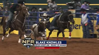 National Finals Rodeo Steer Wrestling Compliation