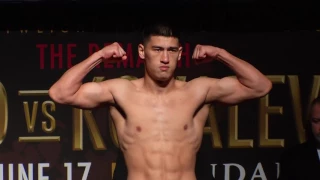 Dmitry Bivol vs Cedric Agnew weigh-in