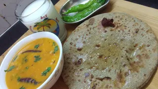 Kathiyawadi Style Urad Dal and Bajra Na Rotla Gujarati Special Recipe Combo For Lunch CharmizKitchen