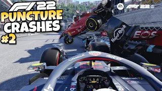 F1 22 PUNCTURE CRASHES #2