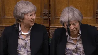 Watch Theresa May's shock at Michael Gove's claim about Brexit