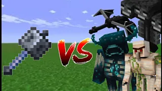 MACE VS ALL MOBS IN MINECRAFT