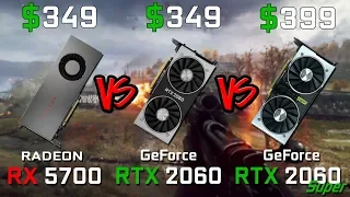 RX 5700 vs RTX 2060 vs RTX 2060 Super Gaming Benchmarks (1080p 1440p)